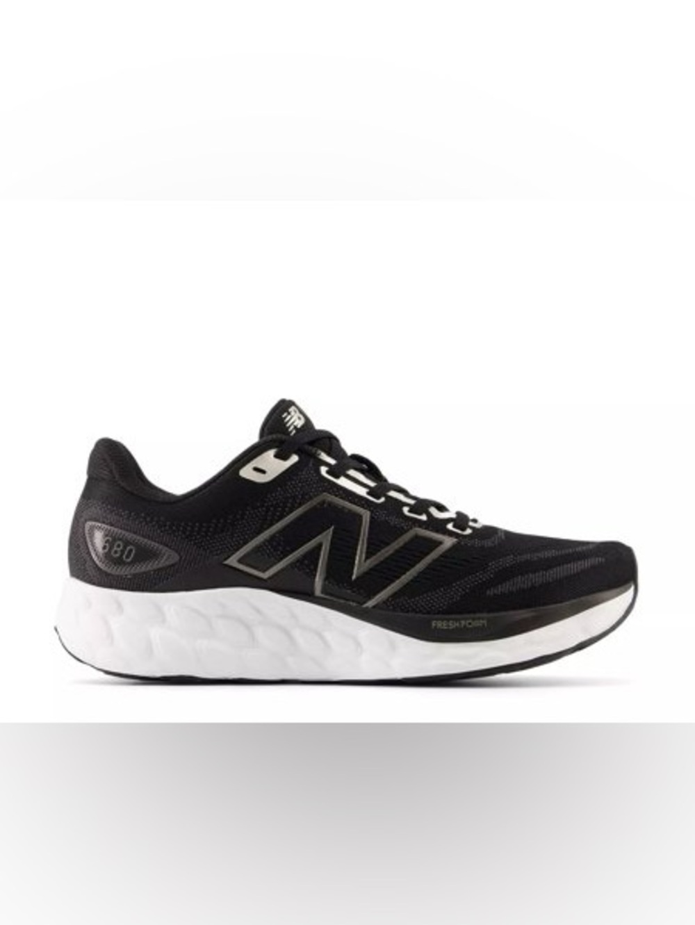 New Balance Women's Fresh Foam 680 V8 Running Shoe - Black/White